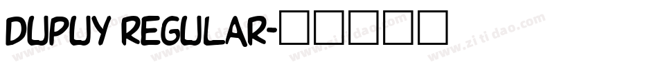Dupuy Regular字体转换